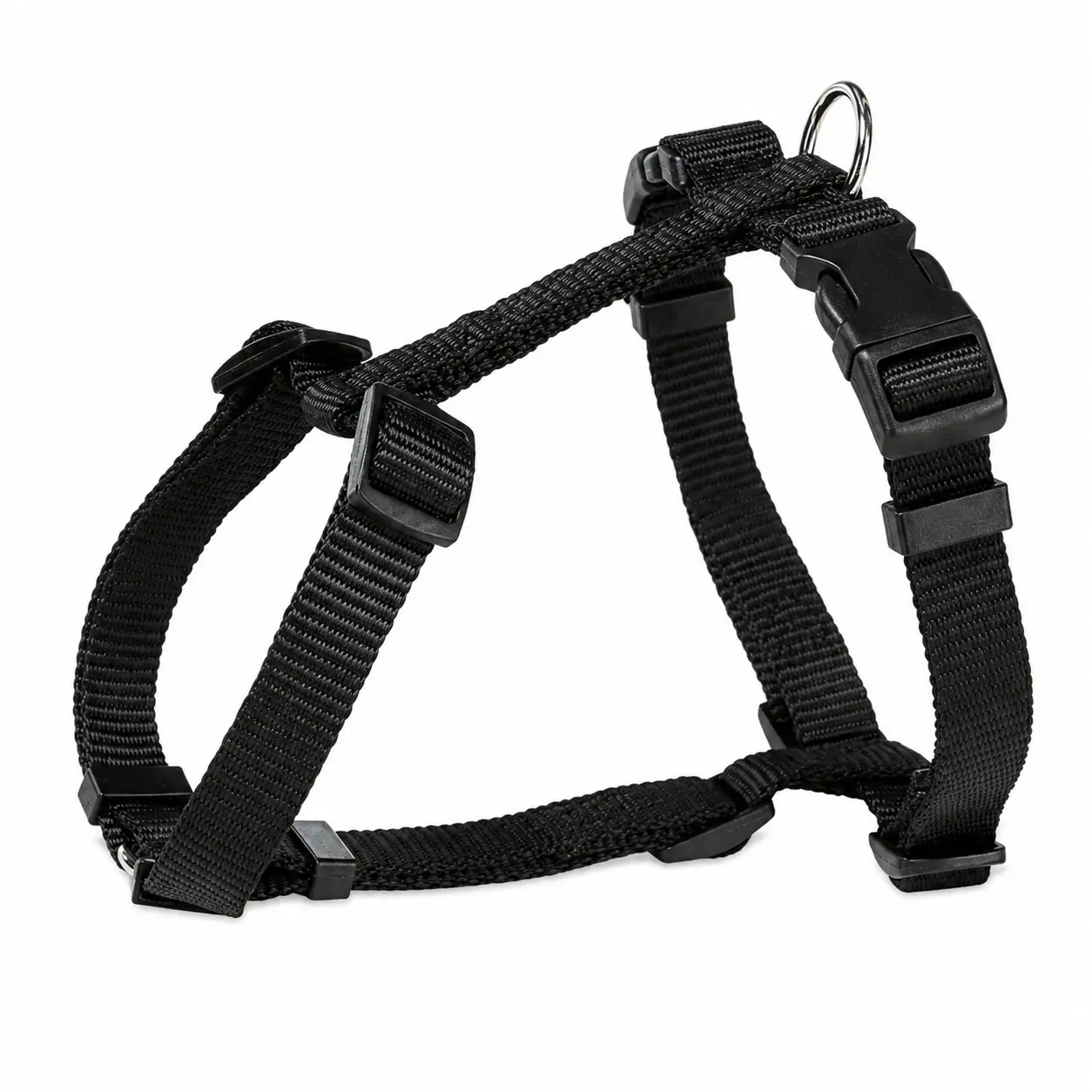 Petcarto Premium Nylon H Type Dog Harness - Black